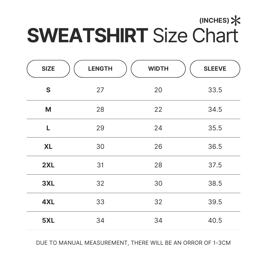Sweatshirt Size Chart - Deadliest Catch Store