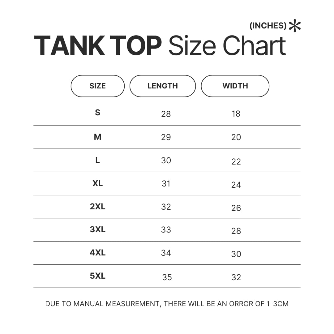 Tank Top Size Chart - Deadliest Catch Store
