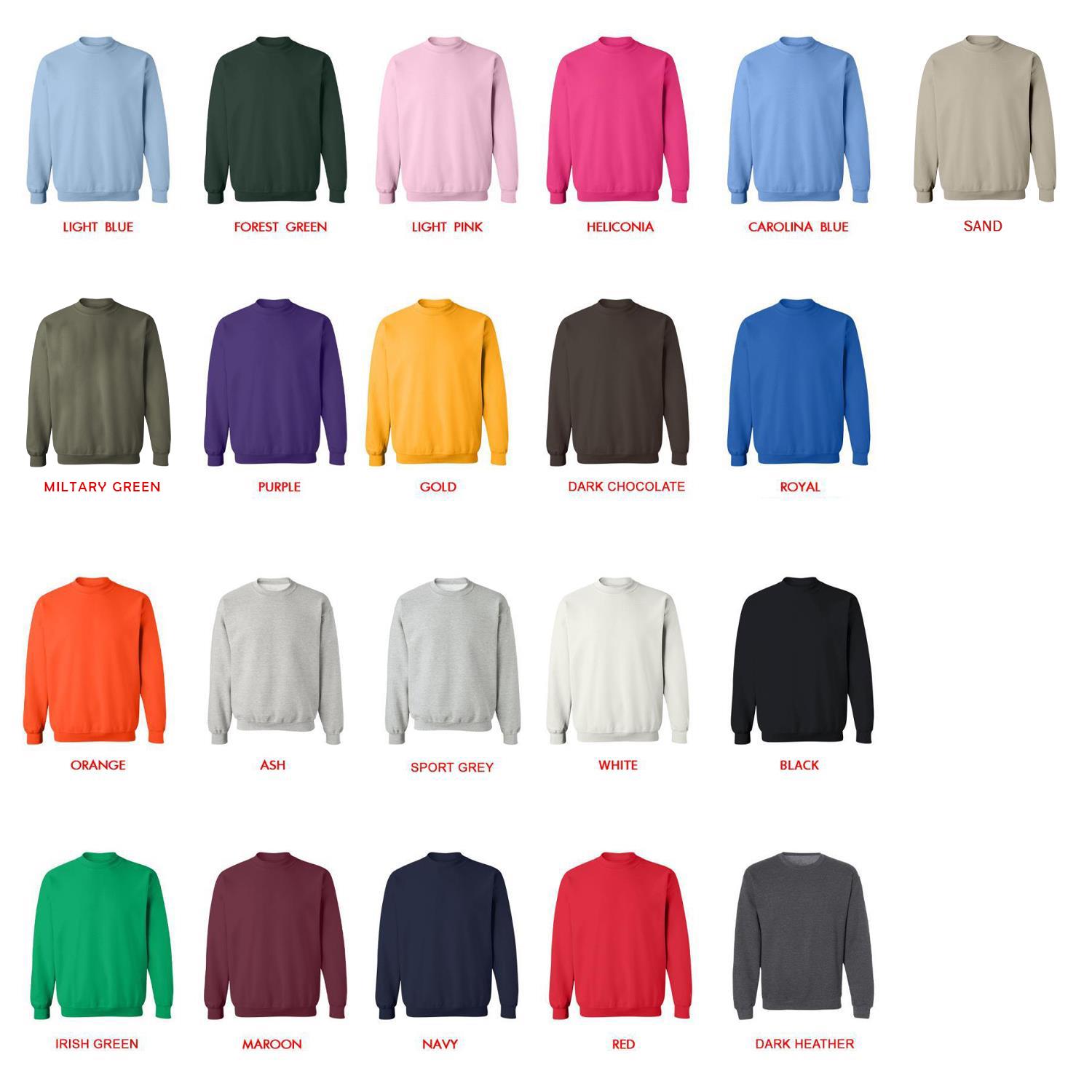 sweatshirt color chart - Deadliest Catch Store