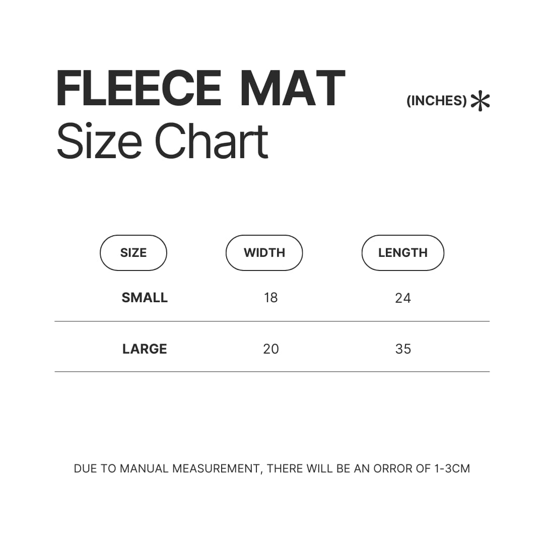 Fleece Mat Size Chart - Deadliest Catch Store
