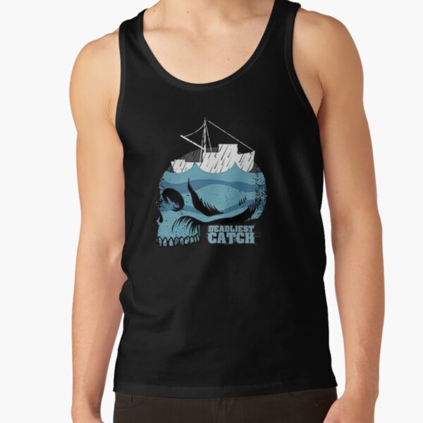 Deadliest Catch Skull Boat Tank Top - Image 3