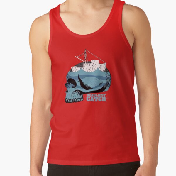 Deadliest Catch Skull Boat Tank Top - Image 4