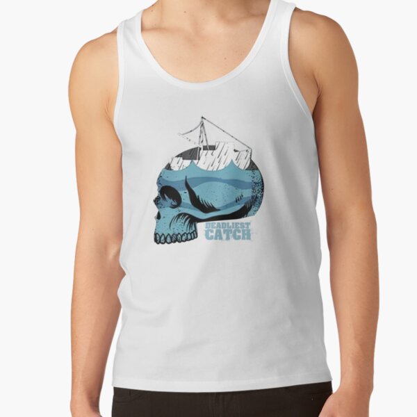 Deadliest Catch Skull Boat Tank Top - Image 2