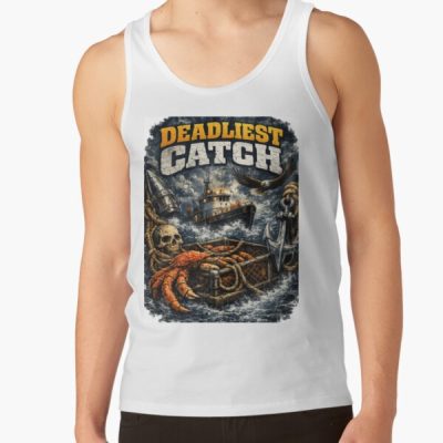 Deadliest Crab Fishing Design Tank Top