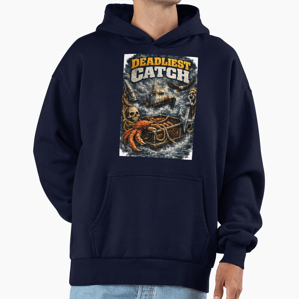 Deadliest Crab Fishing Design Hoodie - Image 5