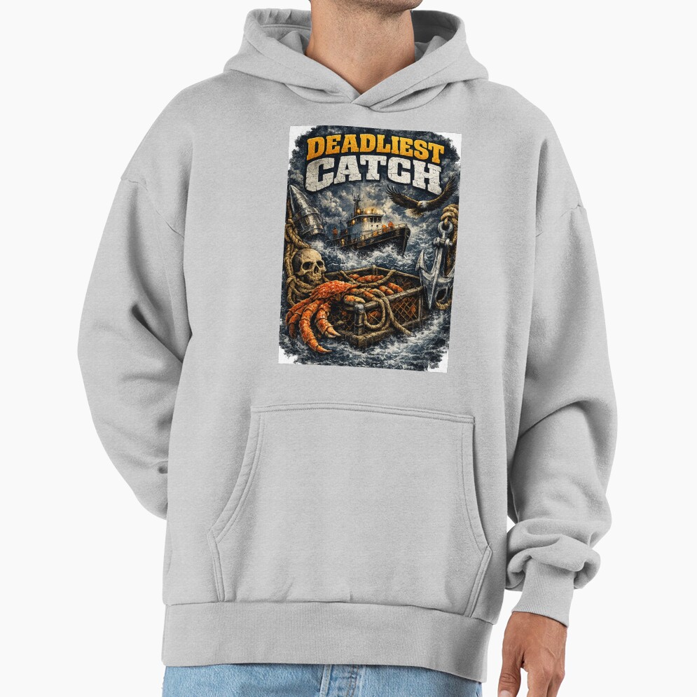 Deadliest Crab Fishing Design Hoodie - Image 4