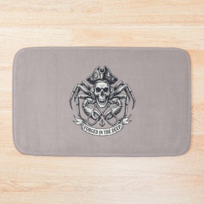 Deadliest Catch Crab Fishing Boat Storm Ocean Fisherman Bath Mat