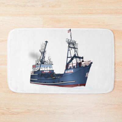 F V Saga Crab Boat Bath Mat