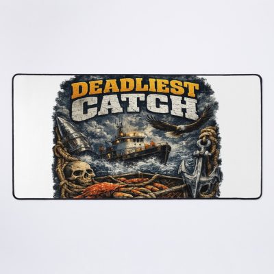 Deadliest Catch Vintage Crab Fishing Design Mouse Pad