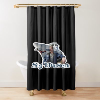Deadliest Catch Sig Hansen Shower Curtain