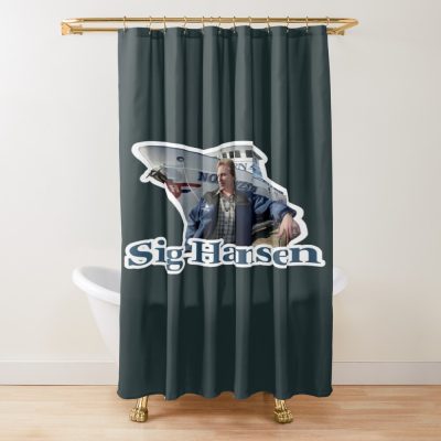 Deadliest Catch Sig Blue Shower Curtain