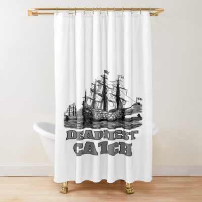 Deadliest Catch Fv Capture Shower Curtain