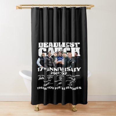 Deadliest Catch Anniversaire Shower Curtain