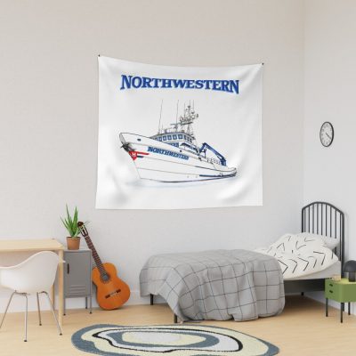 Northwestern Crab Boat Tapestry