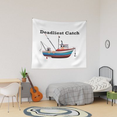 Deadliest Catch Ship Art Tapestry