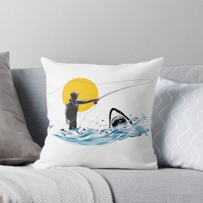 Deadliest Catch Shark Throw Pillow
