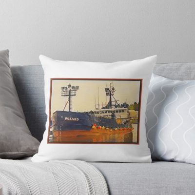 Fv Wizard Deadliest Catch Throw Pillow